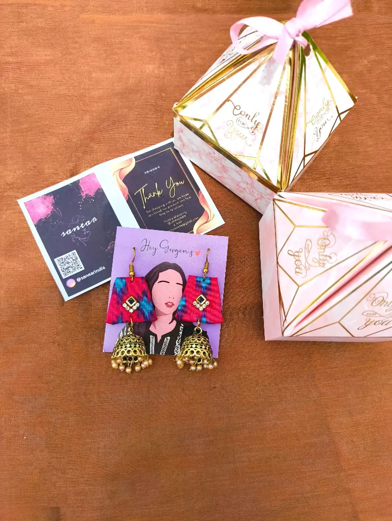 Vibrant Tassel Jhumkas